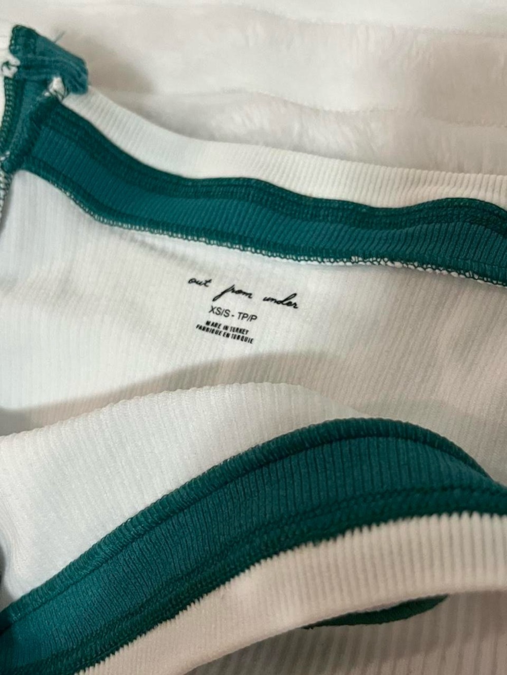 PacSun White Ribbed Tank Top "Serving" - Picture 5 of 5